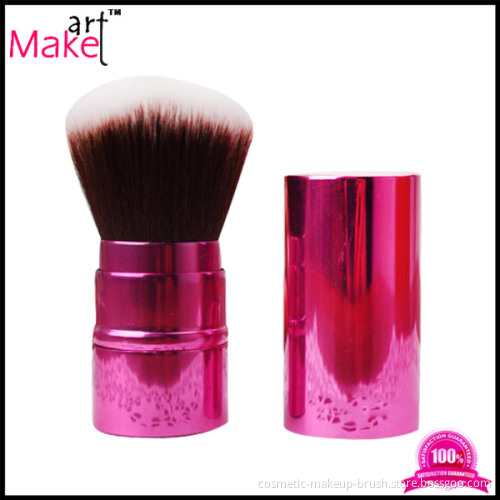 Purple Aluminum Tube Taklon Hair Makeup Retractable Brush